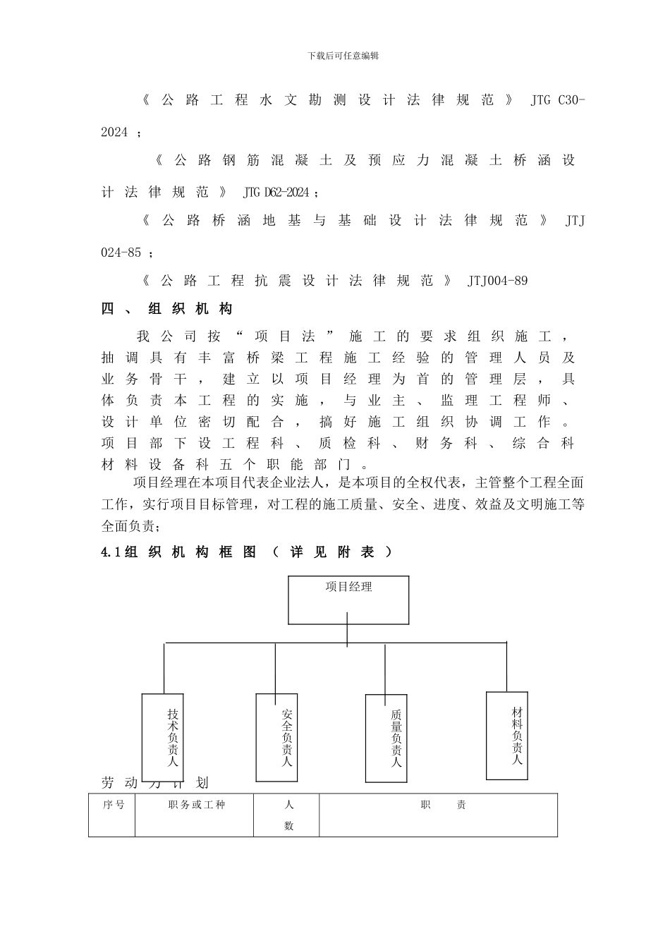 某农桥施工组织设计_第3页