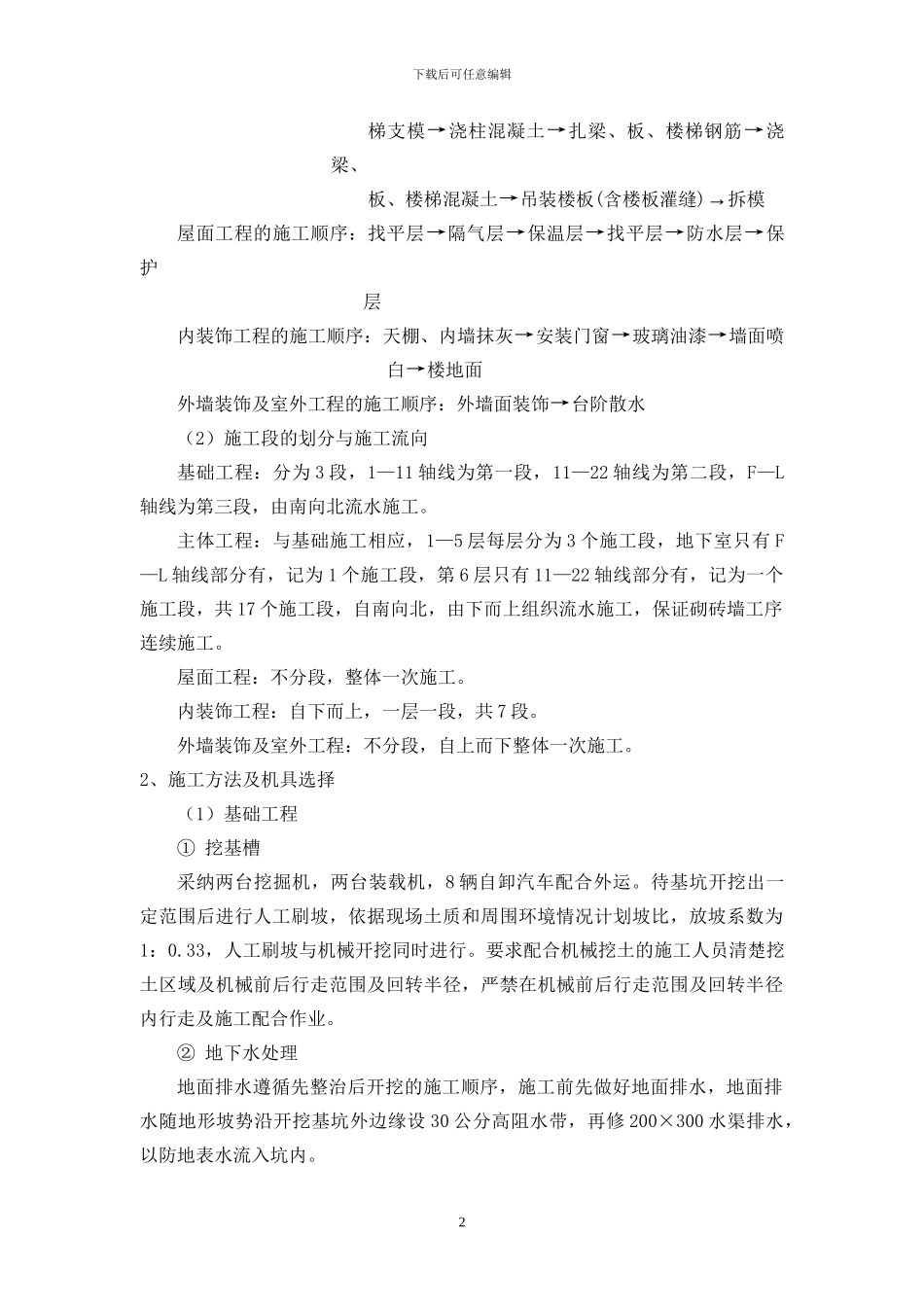 某单位二层砖混结构办公楼工程施工组织设计_第2页