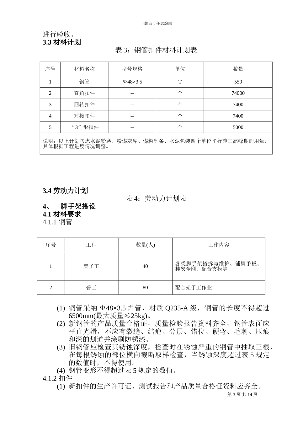 某土建工程钢管脚手架施工方案_第3页