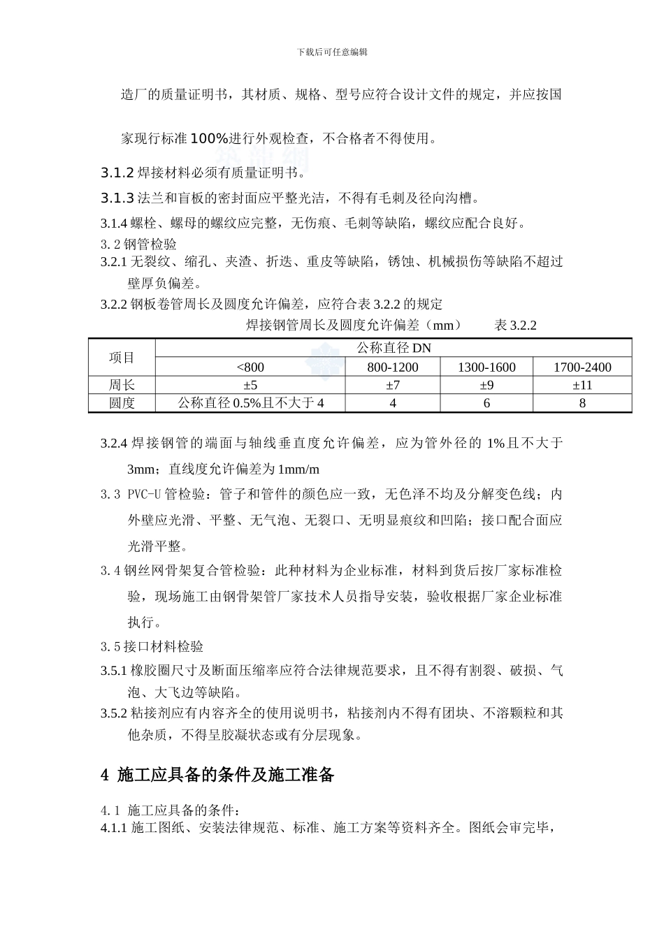 某工厂室外埋地管道施工方案-secret_第2页
