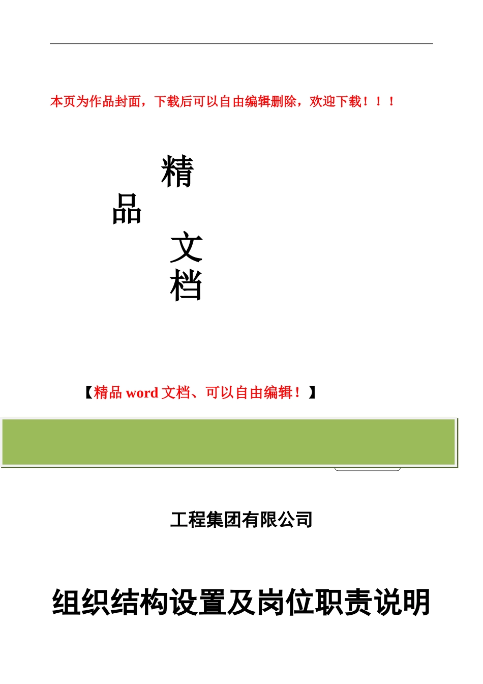 某工程集团有限公司组织结构调整方案2024_第1页