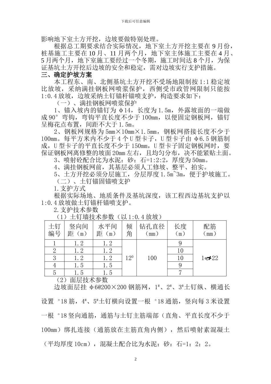 某市医院支护工程施工方案_第2页