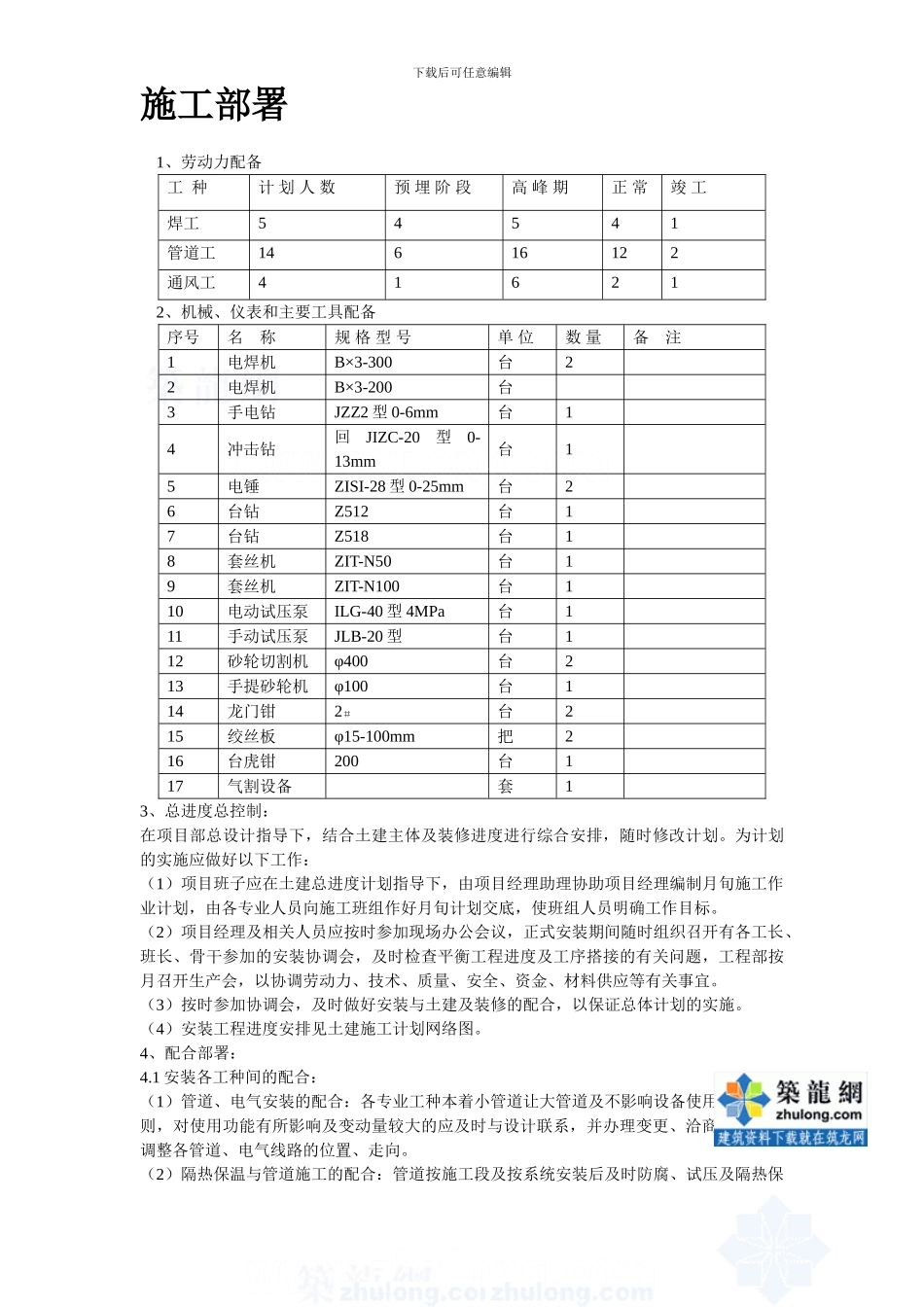 某报社干部住宅楼暖通工程施工组织设计方案-secret_第3页