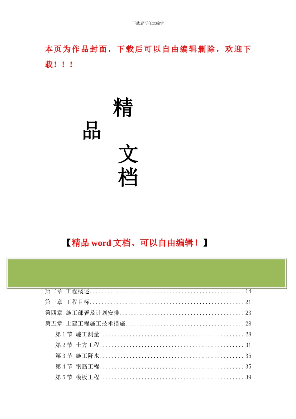 某某某污水处理厂施工组织设计_第1页
