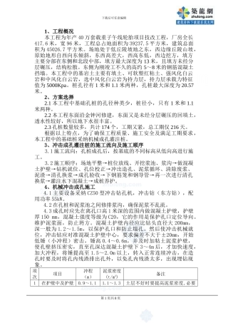 某轮胎项目技改工程机械成孔灌注桩施工方案-secret