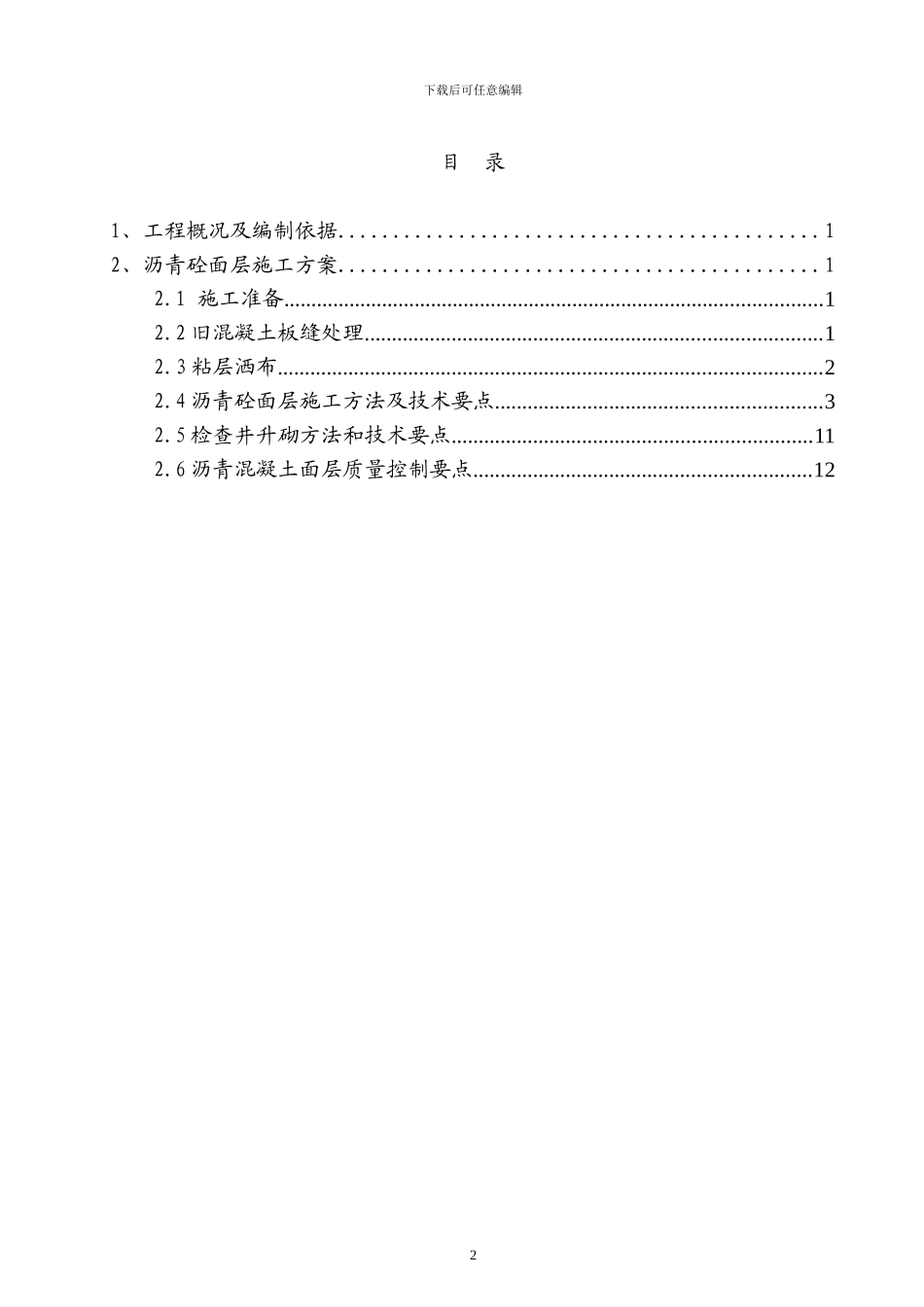 某道路改造刷黑专项施工方案_第2页