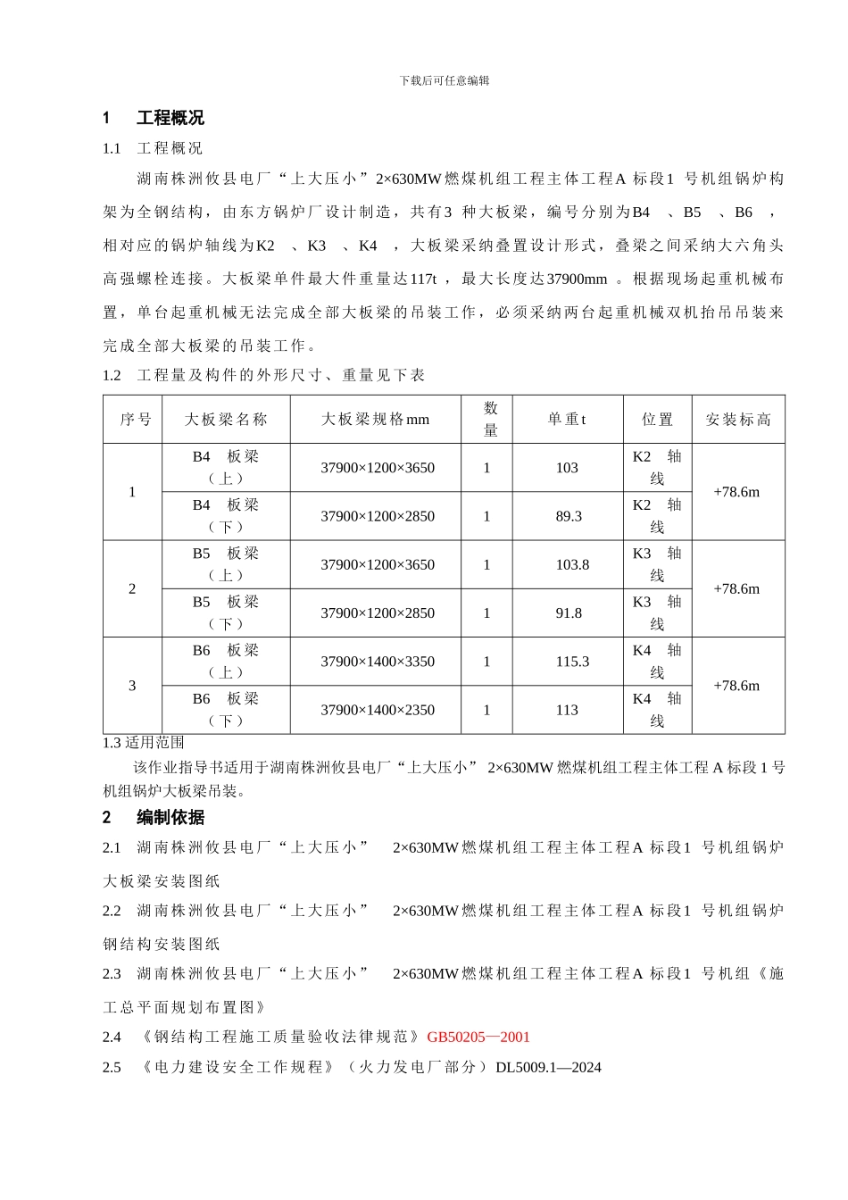 株洲项目大板梁吊装施工方案1_第3页