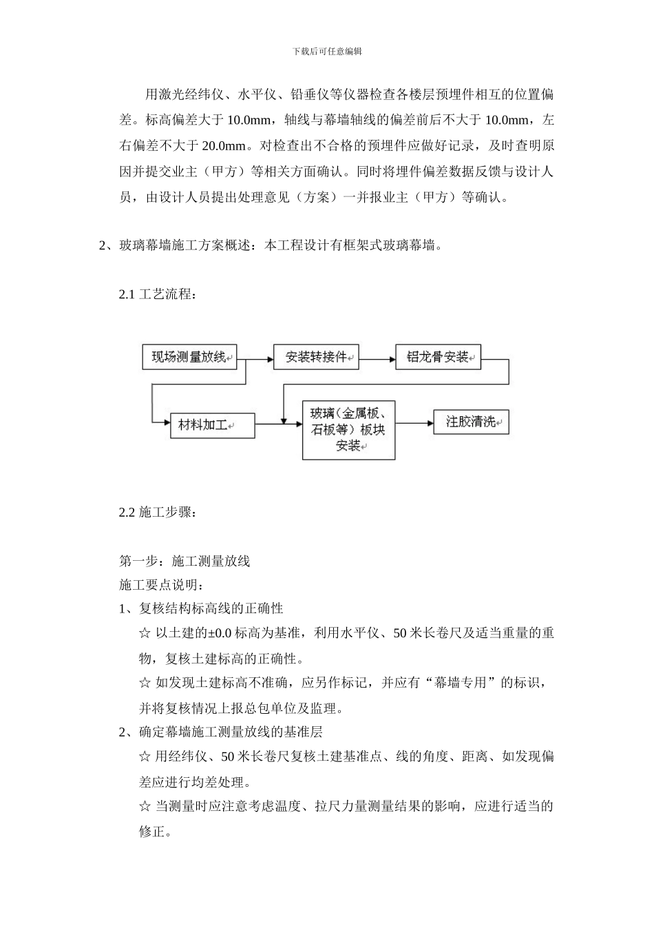 框架幕墙施工方案概述_第2页