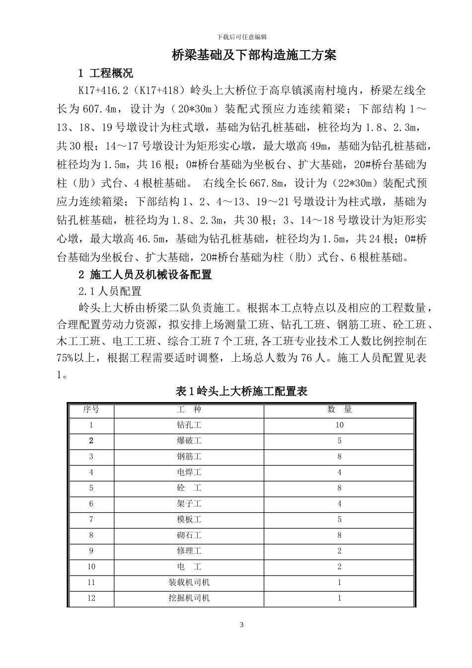 桥梁基础及下部构造施工方案_第3页