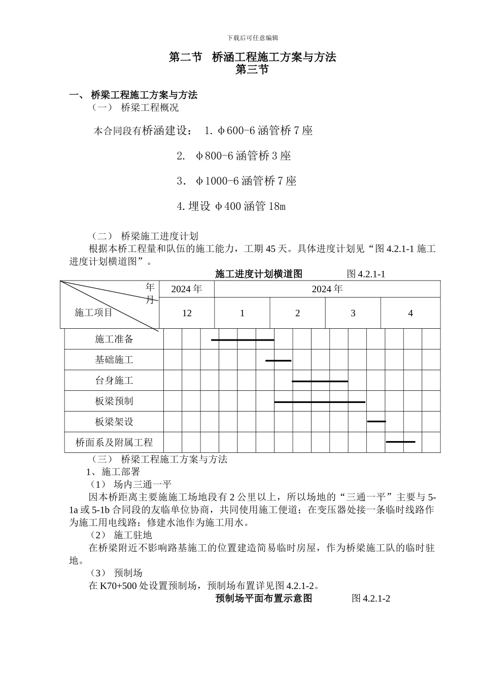 桥涵工程施工方案_第1页