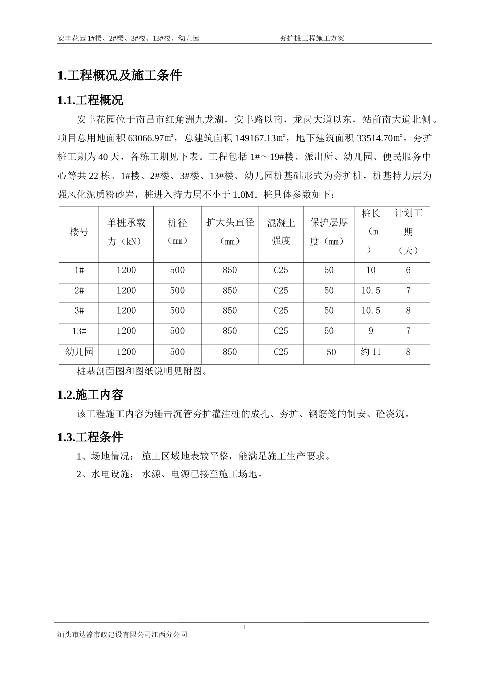 桩基础专项施工方案_第1页