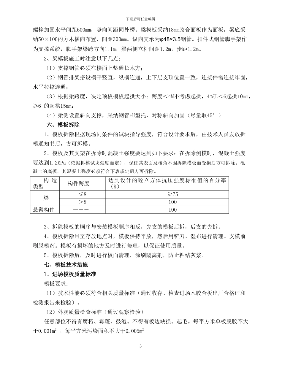 梁模板专项施工方案_第3页