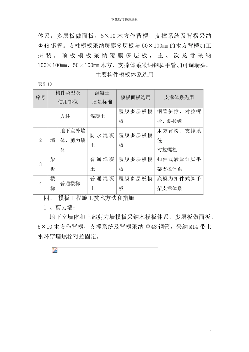 模板工程施工方案方案示例_第3页