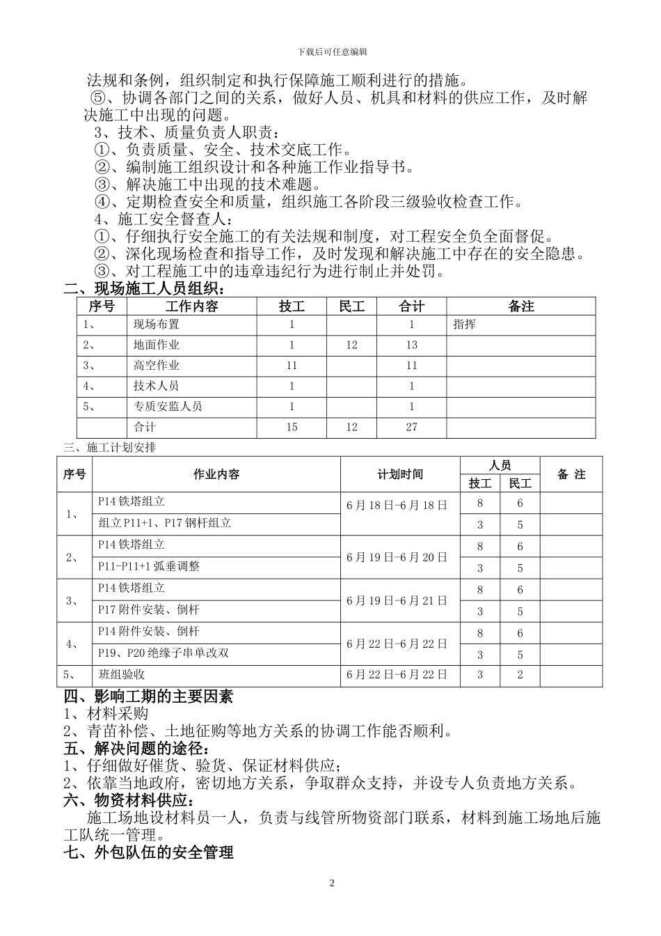 毛铁线路施工方案_第2页