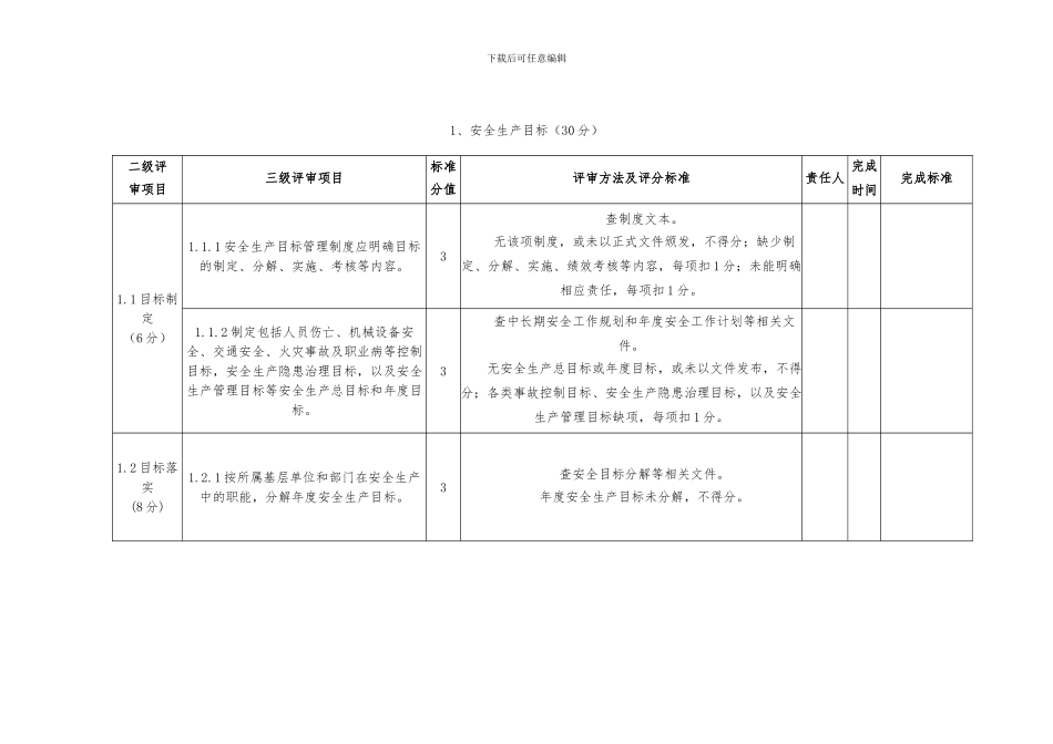 水利水电施工企业安全生产标准化评审标准()_第2页