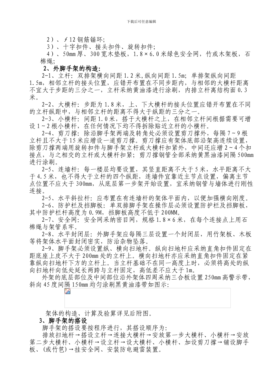 水映加州三期低层别墅区悬挑式外脚手架施工方案_第3页