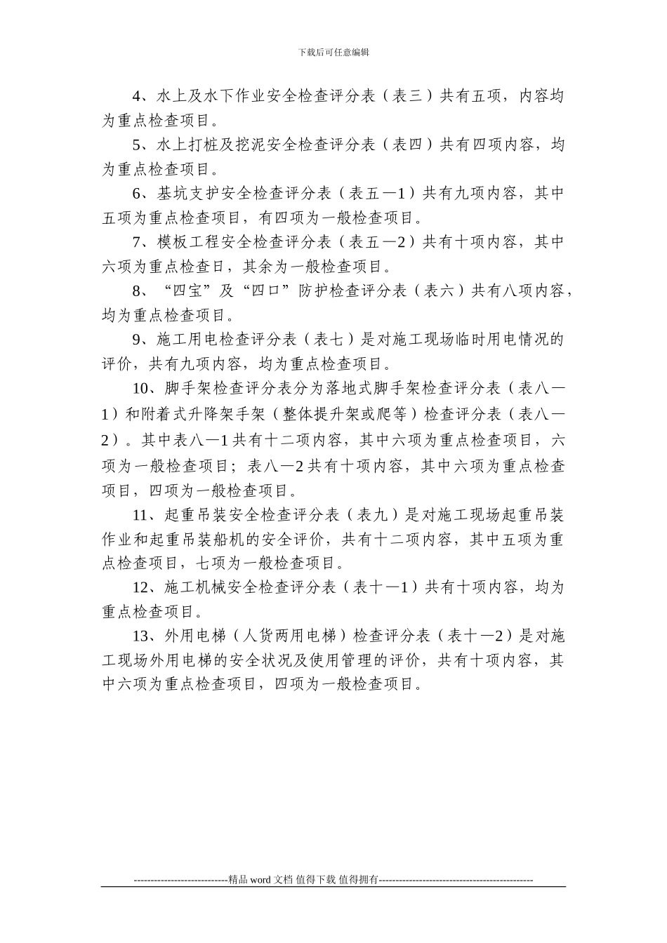 水运工程安全检查评分标准_第3页