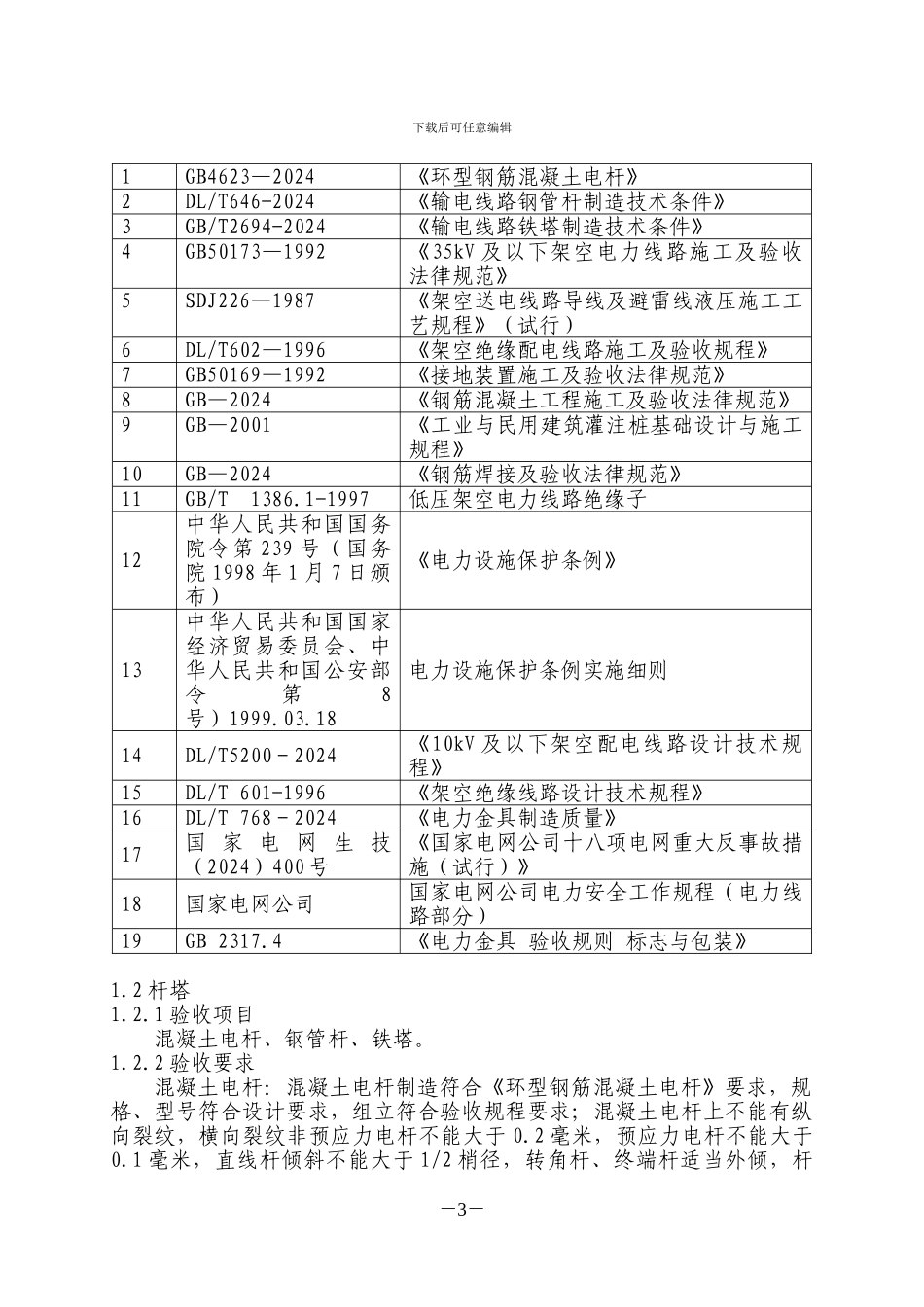 江苏省电力公司配网工程竣工验收大纲_第3页