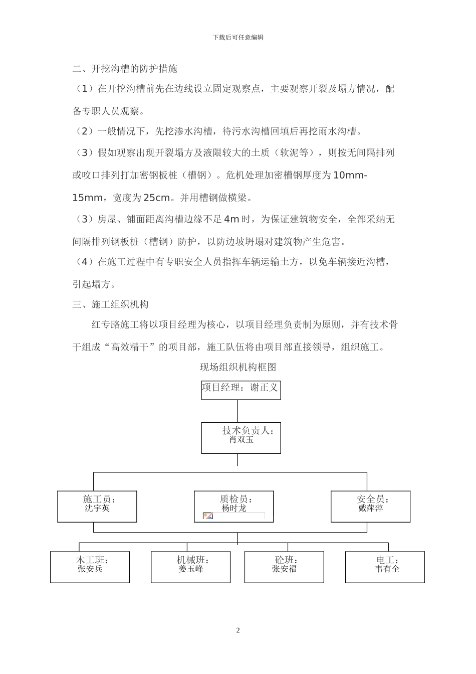 污水管道基础土方开挖工程施工方案_第2页