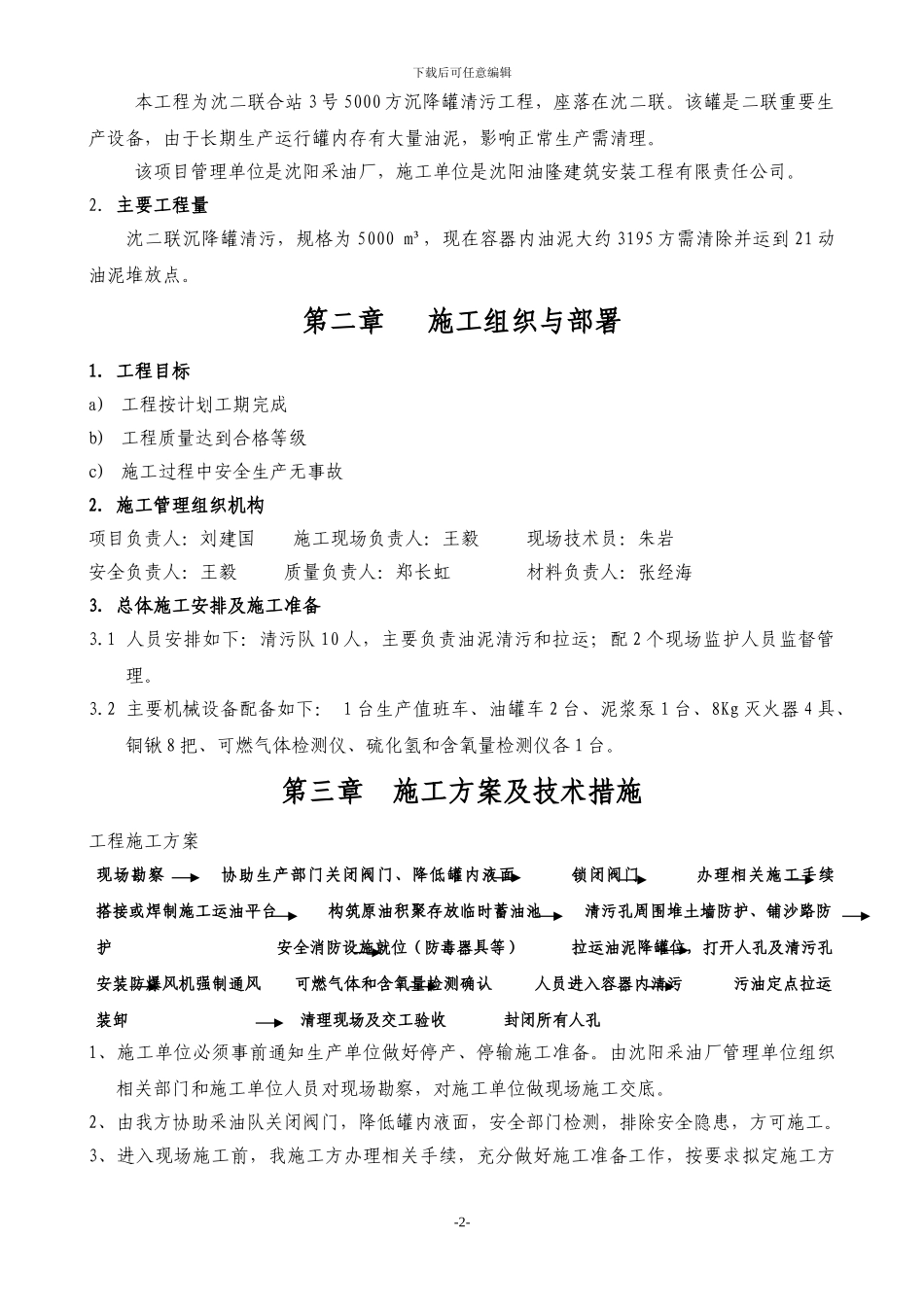 沈四联1000方污水罐清污施工组织设计_第2页