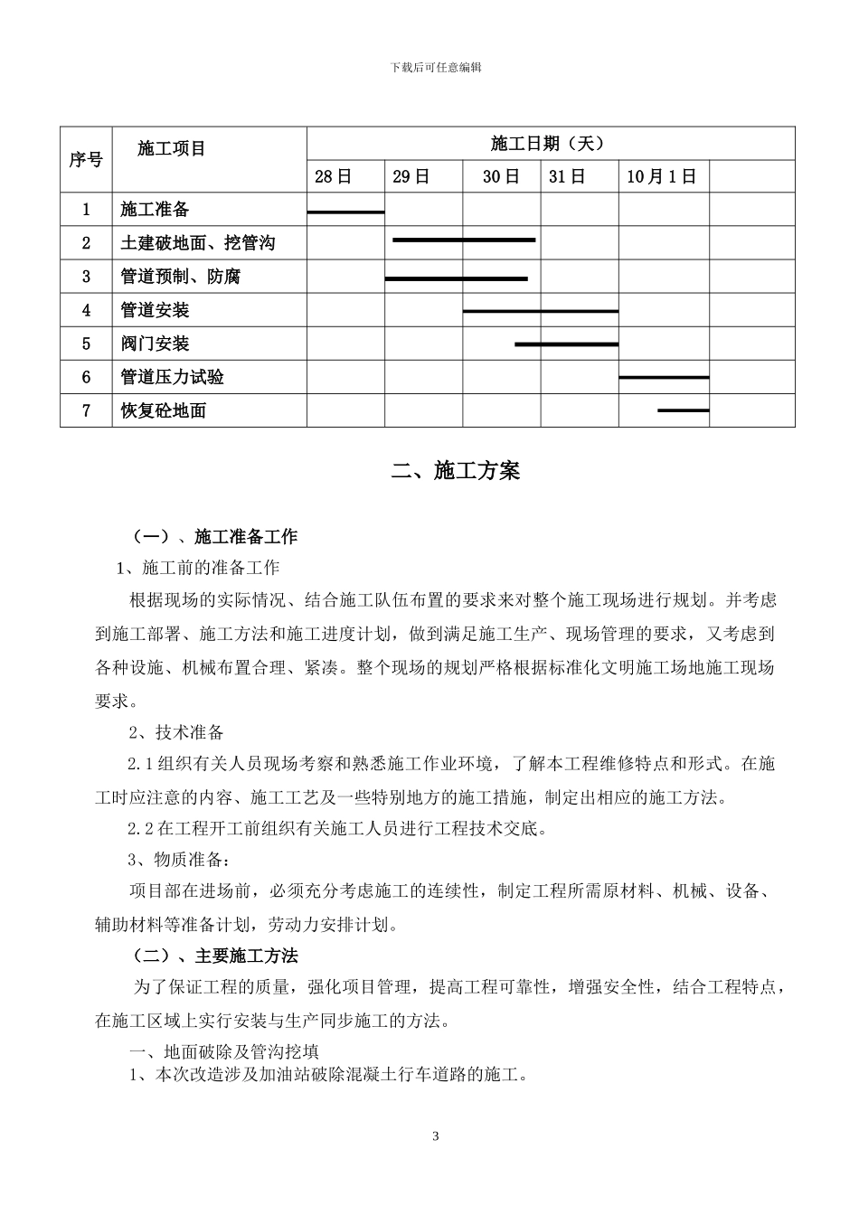 沈阳-黄山路加油站工艺管道施工方案_第3页