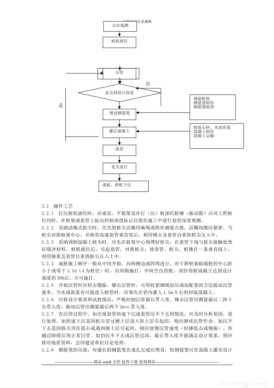 沉管灌注桩施工工艺标准_第2页