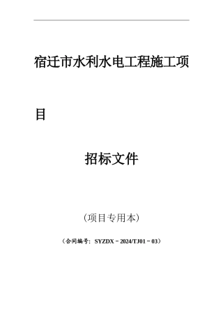 泗阳县重点县-施工招标文件专用本-3.8定稿