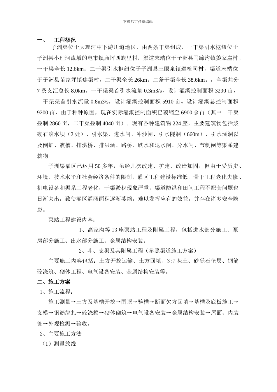 泵站工程施工方案_第2页