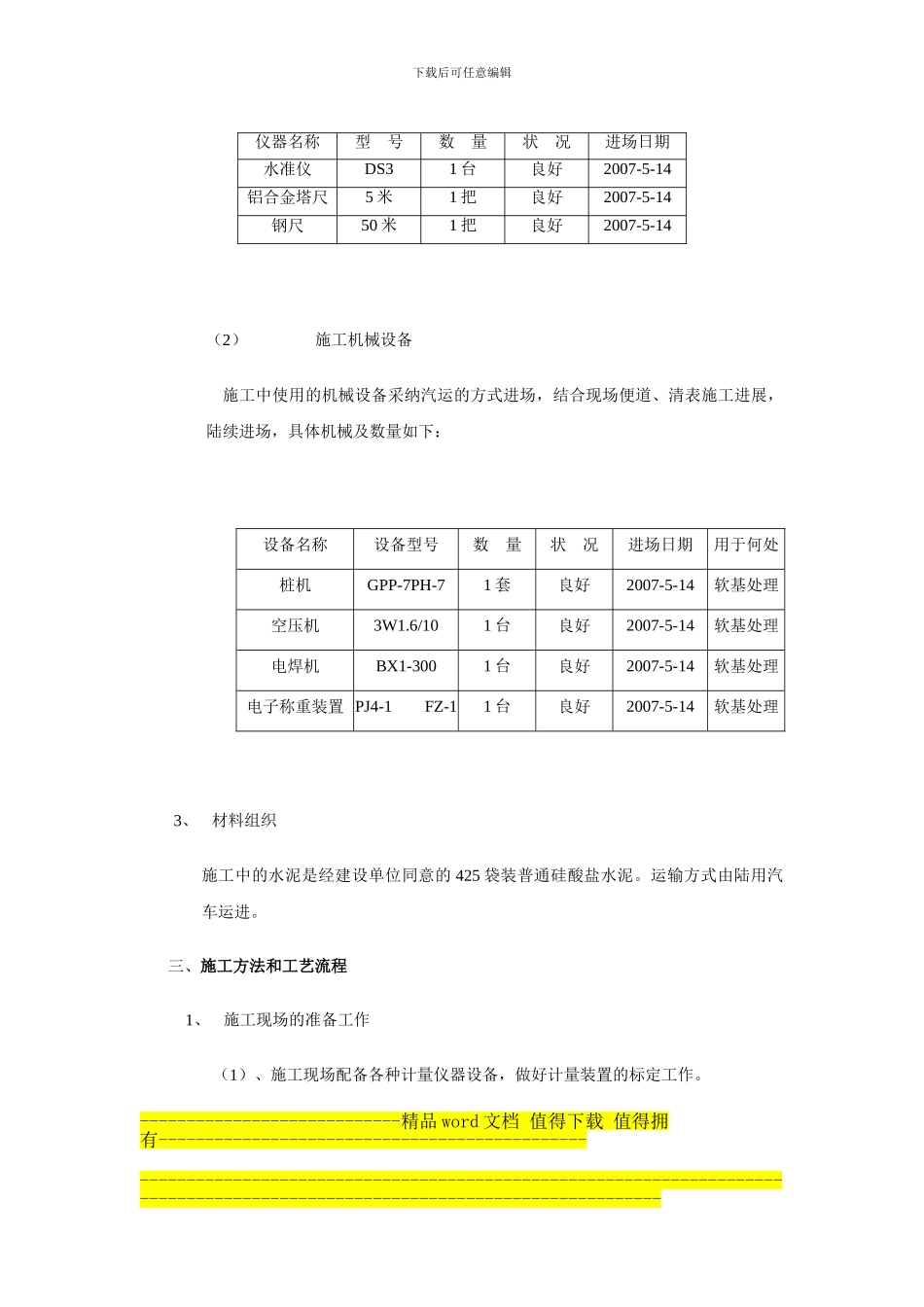 海信粉喷桩施工组织设计_第2页