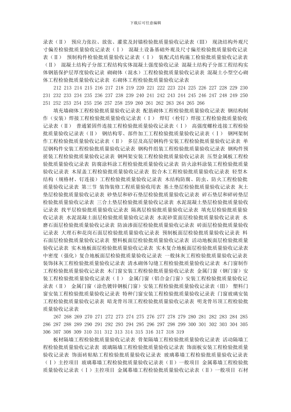 海南省建筑工程竣工资料目录及统一用表_第3页