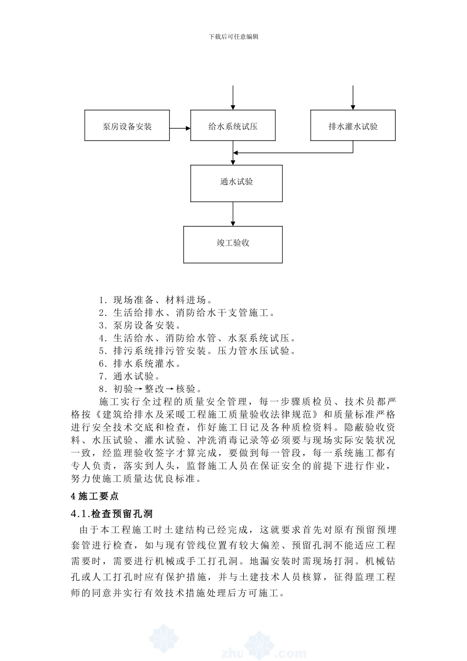深圳某地铁站给排水施工方案-secret_第3页