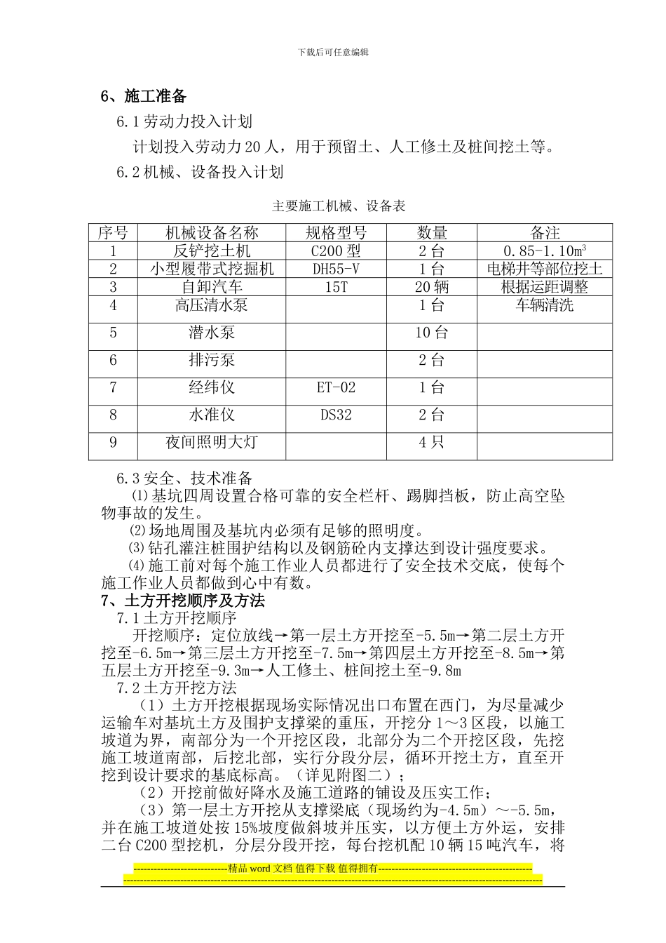 深基坑土方开挖施工方案_第3页