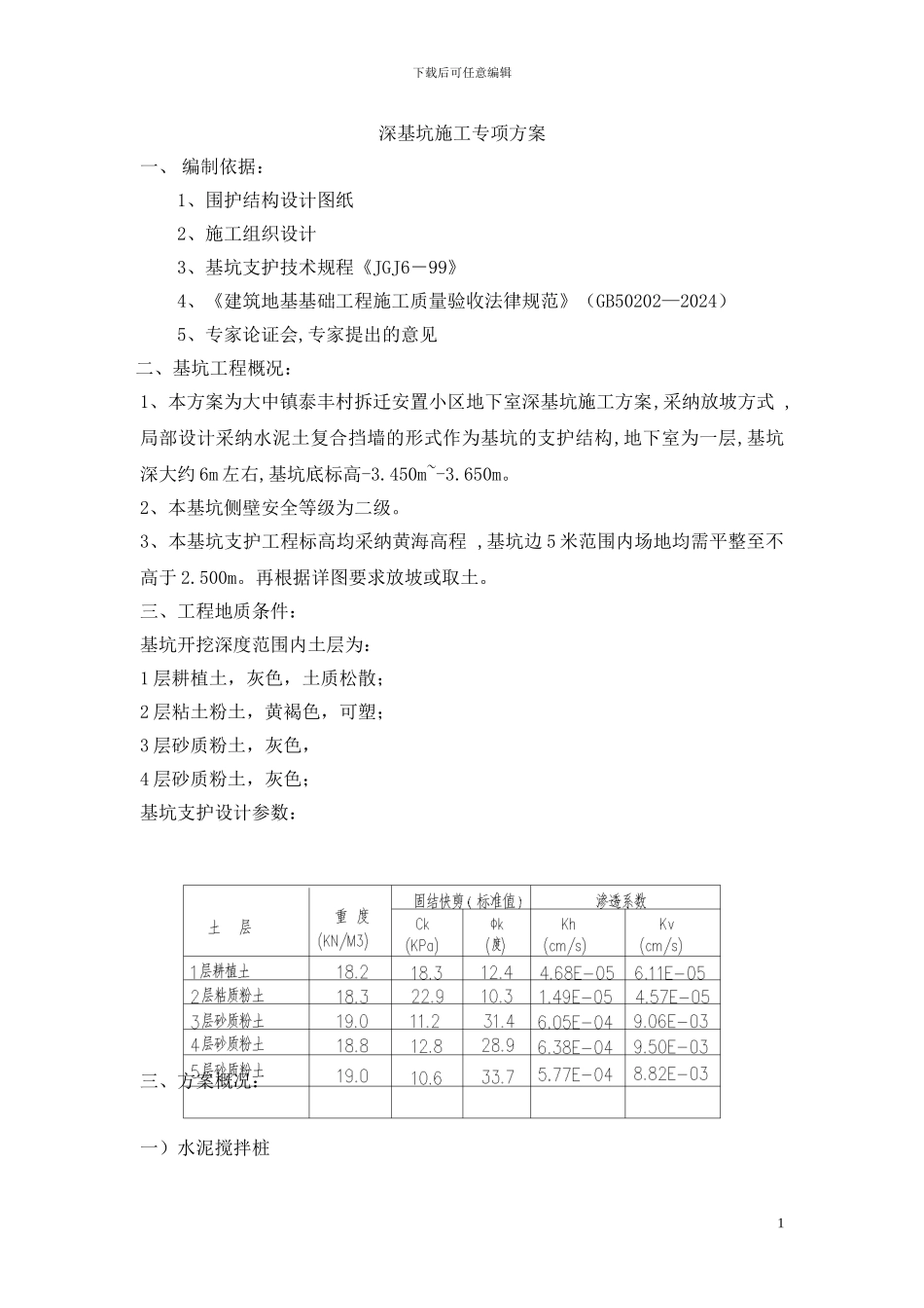深基坑施工专项方案_第1页