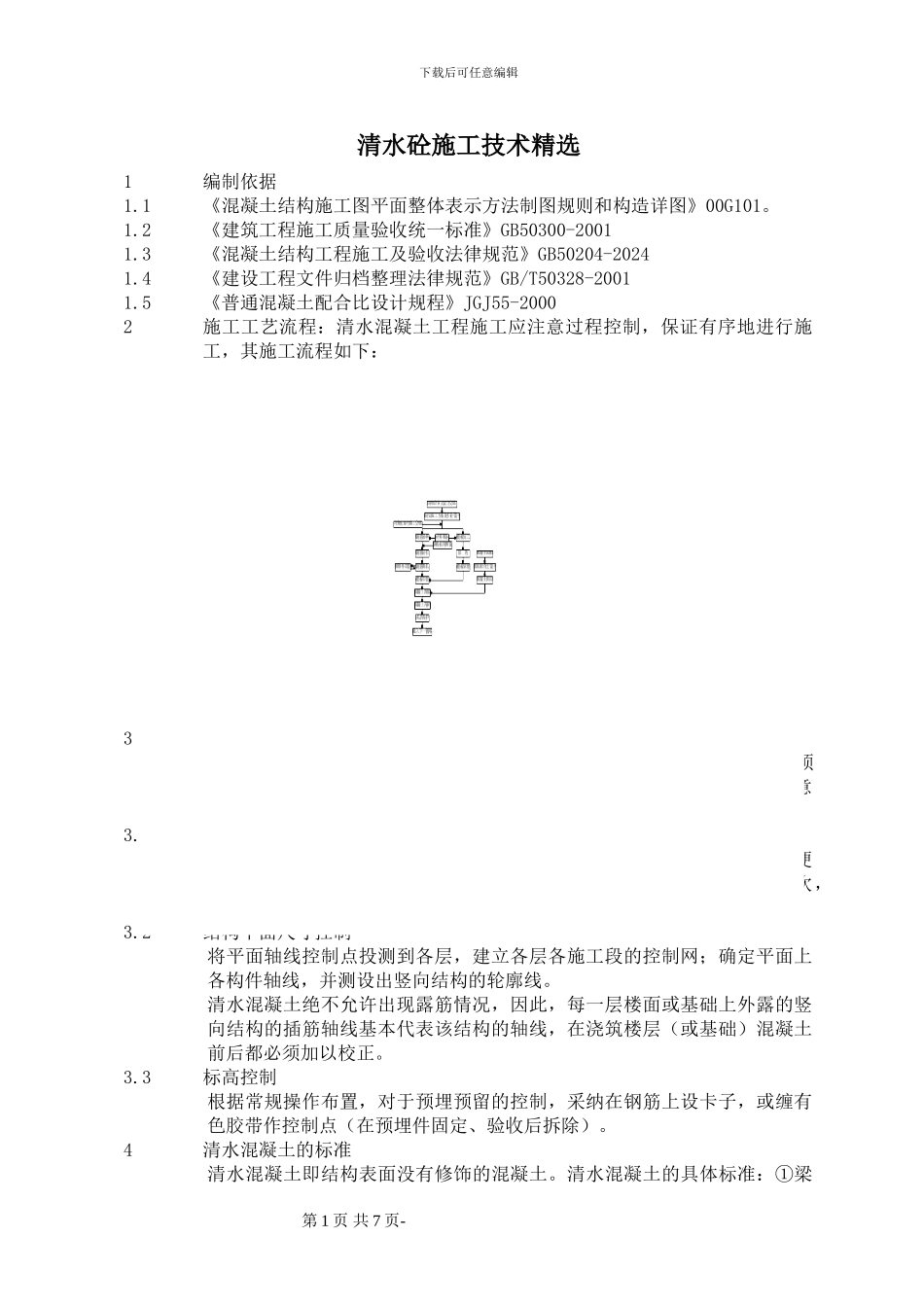 清水混凝土施工工艺精选_第1页