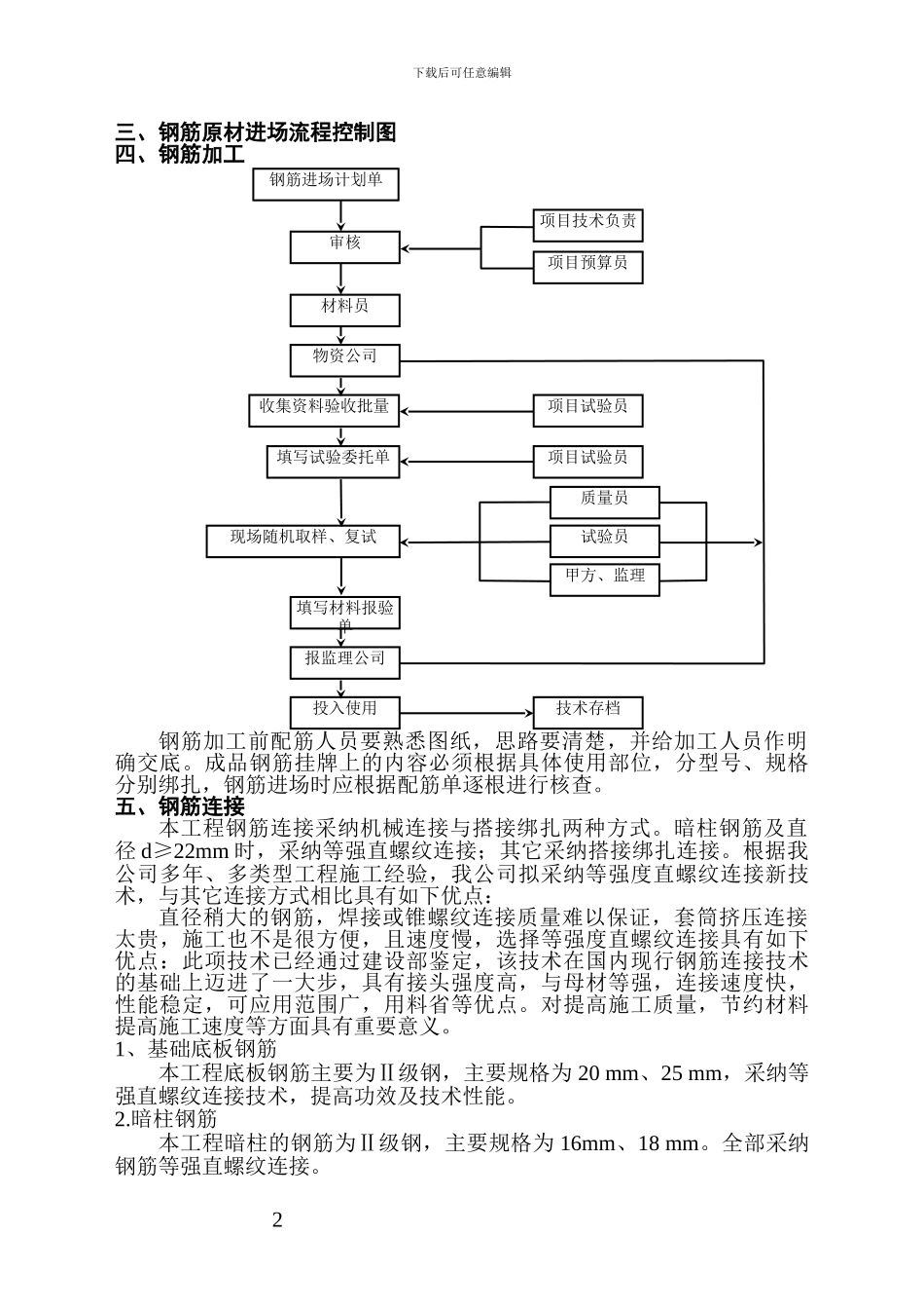 清水湾钢筋施工方案_第2页