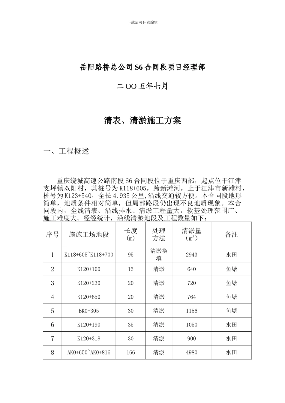清表.清淤施工组织设计_第2页