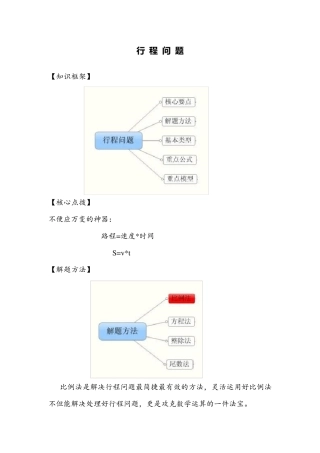 2013国考数学必看题型之行程问题(单双岸问题)
