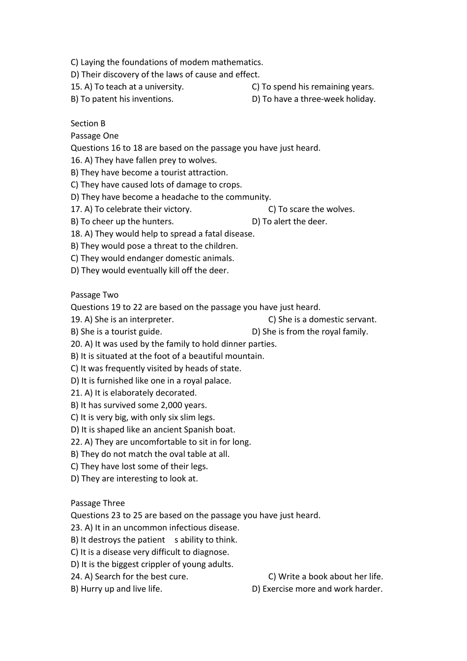 2013年12月六级听力真题及原文_第2页