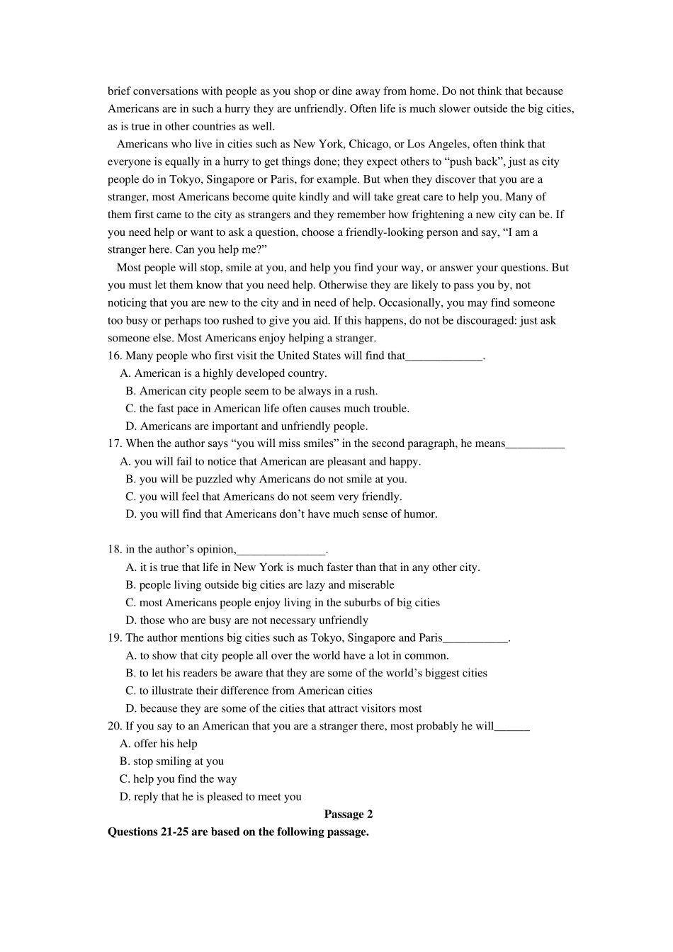 2013年河北专接本英语真题及答案_第3页