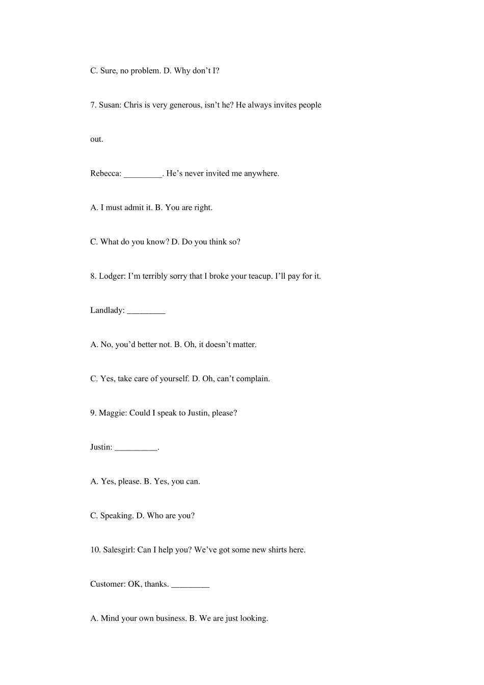 2013年河北学位英语考试题答案_第3页