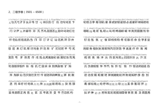 2013年版《通用规范汉字表》二级三级字表带拼音