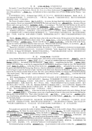 2013年职称英语(综合类)完型填空115篇整理珍藏背诵版