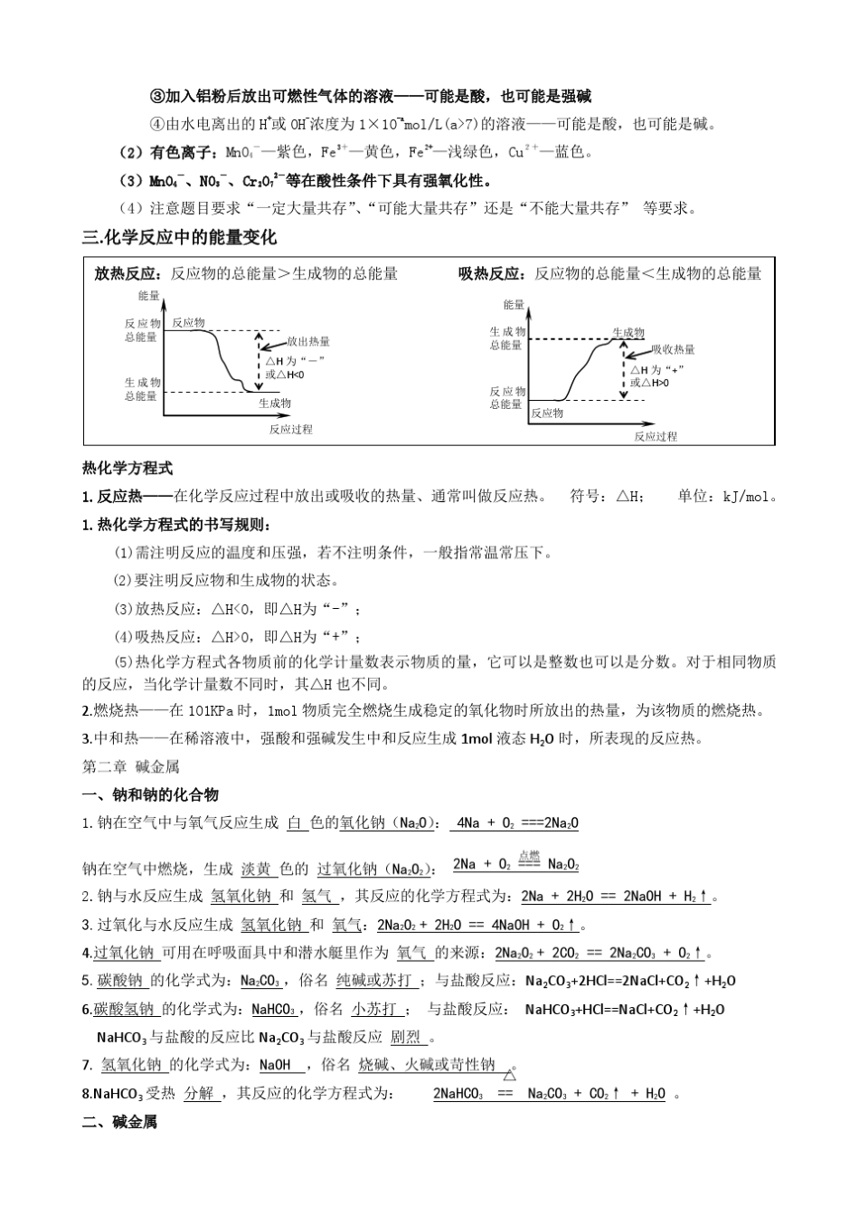 2013年高考考前化学回归课本知识精要_第3页
