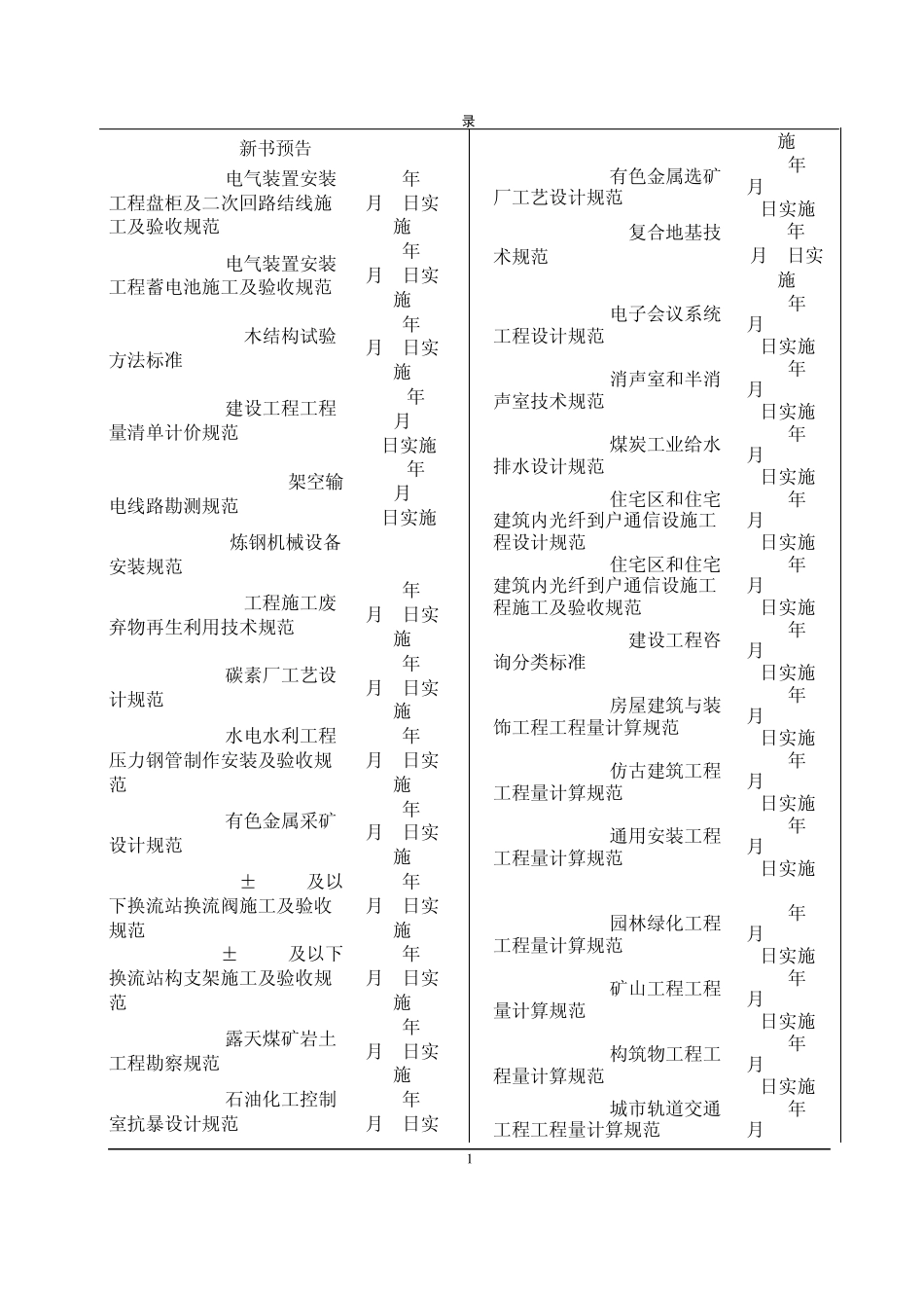 2013最新国家、行业、地方标准规范目录_第1页