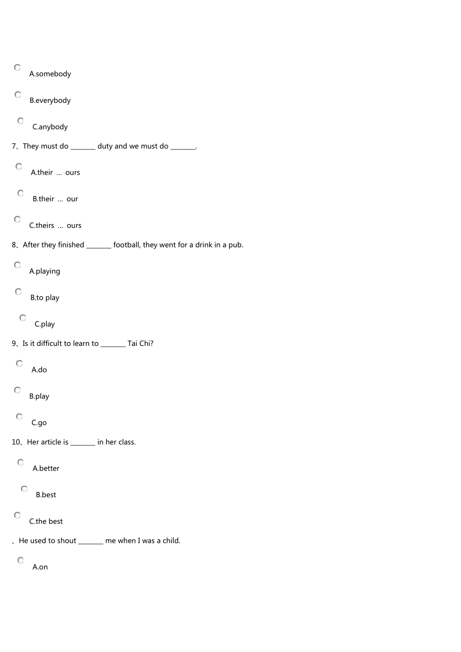 2013秋季开放大学(电大)英语2第三次网上作业答案大全_第2页