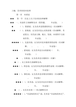 2013考研外国美术史名词解释复习资料