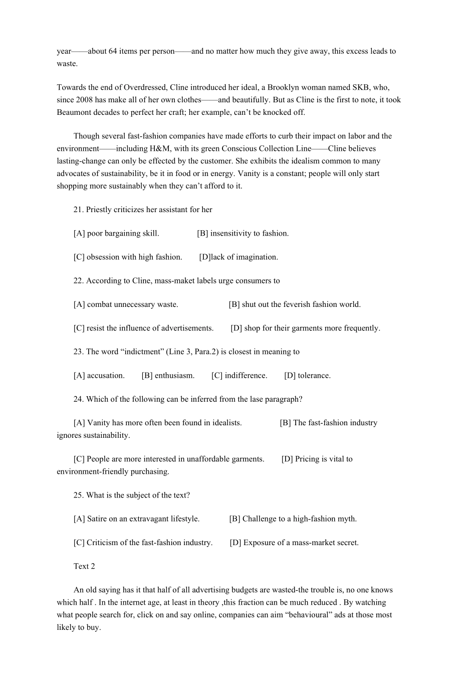 2013考研英语一真题及答案解析免费_第3页