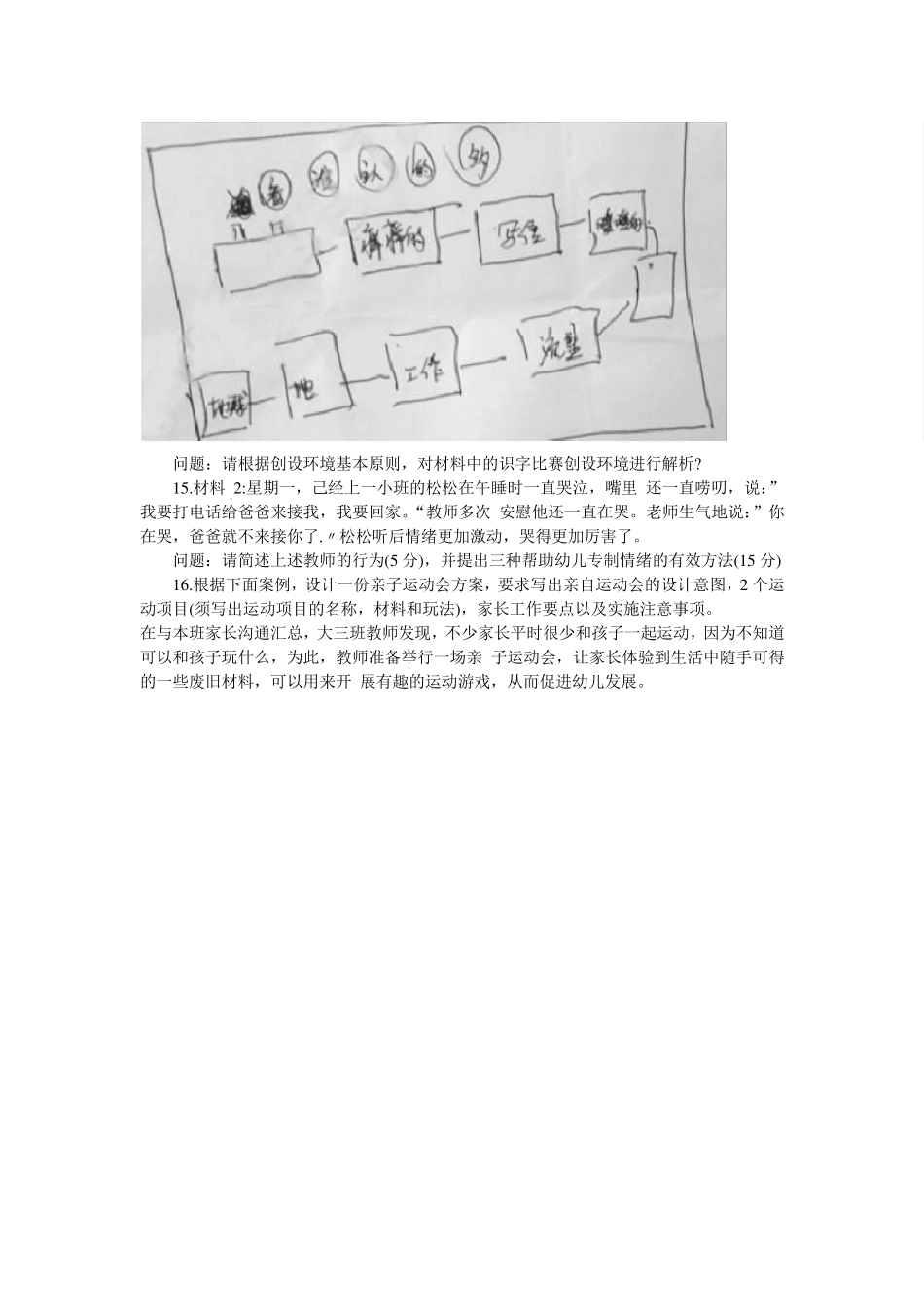 2014上半年幼儿教师资格《保教知识与能力》真题及答案_第2页