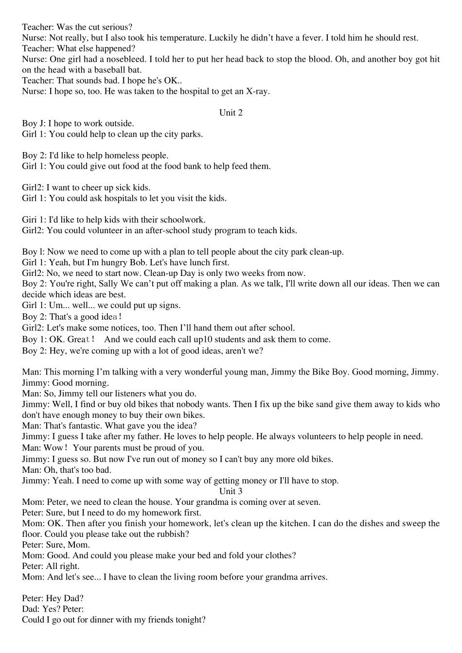 2014人教新目标八年级下册英语听力全文_第2页