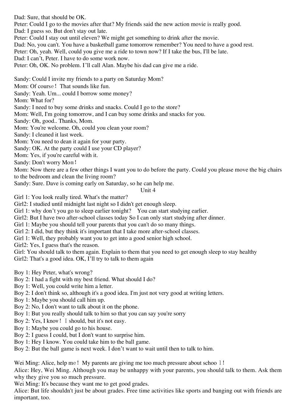 2014人教新目标八年级下册英语听力全文_第3页